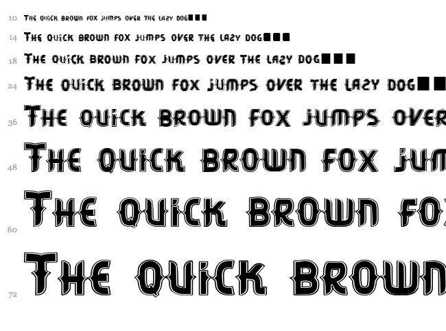 Vtks Citrino font waterfall